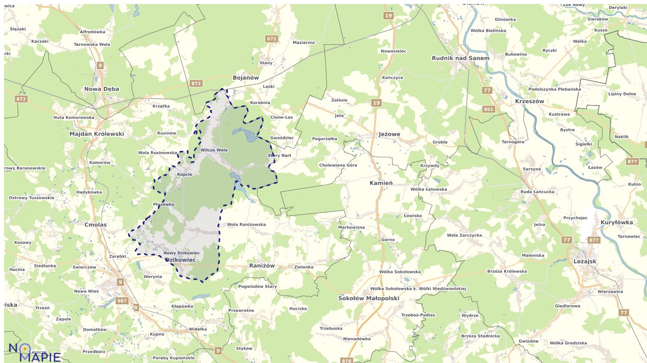 Mapa zabytków Dzikowca